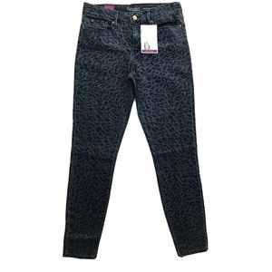 Levis Jeans 8 Signature Women's Blue Blue Modern Skinny Animal Print Leopard New